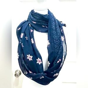 Loft Floral Infinity Wrap Scarf, One Size